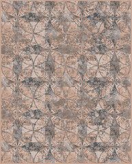 Masculine geometric glitch seamless pattern. Distorted navy blue white retro geo shape for men fashion. Modern retro light style design swatch. High resolution repeatable tile.