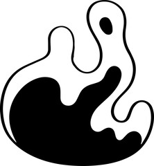 hand drawn fire illustration.