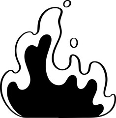 Obraz premium hand drawn fire illustration.
