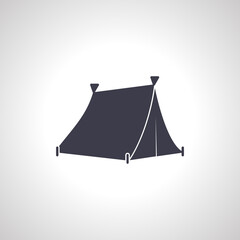 camping tent icon. Tent isolated icon