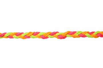 PNG,braided multi-colored ropes. The concept of unity, isolated on white background