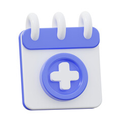 3D Checkup Calendar Illustration