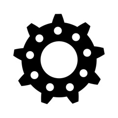 Gear Icon Vector. Engineering illustration sign. Cogwheel symbol. Settings logo. 