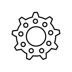 Gear Icon Vector. Engineering illustration sign. Cogwheel symbol. Settings logo. 