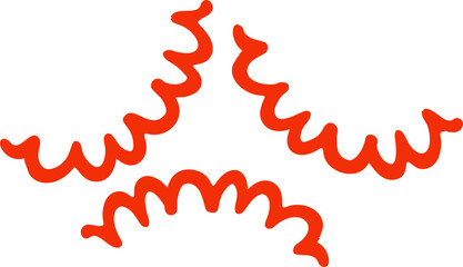 Abstract hand drawn organic shape