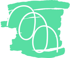 Abstract hand drawn organic shape