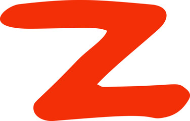 Abstract hand drawn organic shape