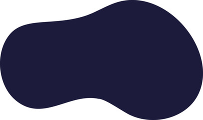 Abstract hand drawn organic shape