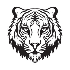 Obraz premium tiger head hand drawn illustrations for the design of clothes, stickers, tattoo etc