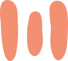 Abstract hand drawn organic shape