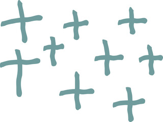 Abstract hand drawn organic shape