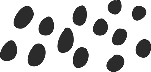 Abstract hand drawn organic shape