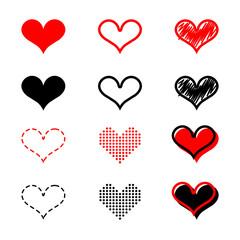Heart love icon on pack. Vector design.