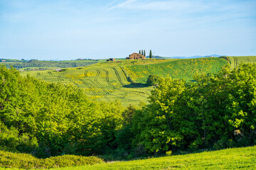 Obraz premium Beautiful Toscany landscape view in Italy