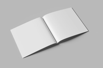 Blank Square Magazine Mockup