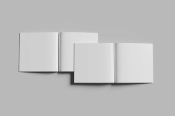Blank Square Magazine Mockup