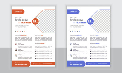creative modern and simple business flyer tamplate.