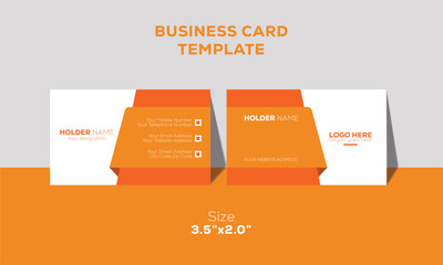 Simple Professional Business card design for personal and company identity.