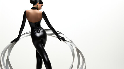 Seductive Summer Vibes Stylish Woman Sensuality Exude allure: A portrait of summer elegance and style. A fashionable woman radiates beauty and confidence with every pose.