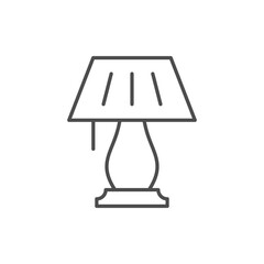 Night light line outline icon