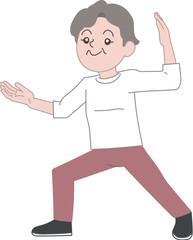 老人　シニア　運動　太極拳