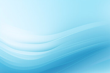 Abstract blue wavy with blurred light curved lines background. Light blue generative ai