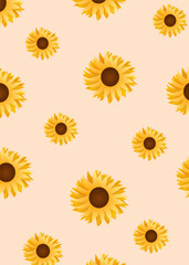 Sunflower Beautiful, posters wall art. Suitable for minimalist and modern home decor.