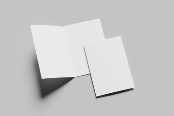 Blank Paper Brochure Mockup
