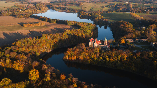 Amaizing autumn conditions at Czocha Castle. Stunning place to stay over the night and feel magic of stone walls and history. Czocha castle lying near river and woods. Great place for holiday.