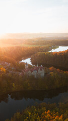 Amaizing autumn conditions at Czocha Castle. Stunning place to stay over the night and feel magic of stone walls and history. Czocha castle lying near river and woods. Great place for holiday. © Hans