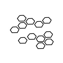 hand drawn beehive hexagon pattern