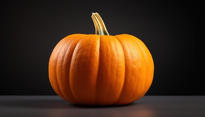 pumpkin on black