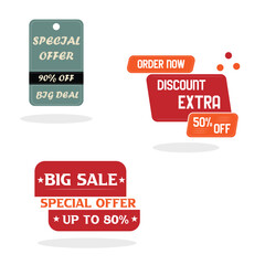 design bundle set of aesthetic promotional tags for your product promotion