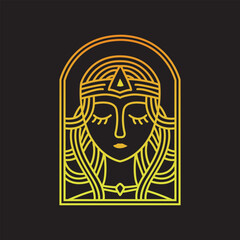 free vector beatiful goddes design