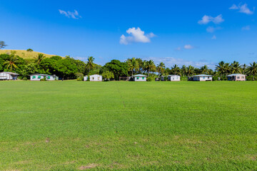 Typical houses in a small village in Viti Levu