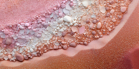 Fototapeta premium sand background in pink colors, abstract wallpaper
