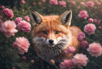 Obraz premium red fox cub