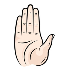 Vector illustration of hand Gesture