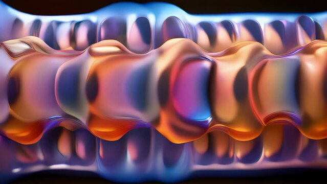 macro microscope video of facilitated diffusion two parallel channels formed by the central carrier protein which contains several binding sites on its surface.