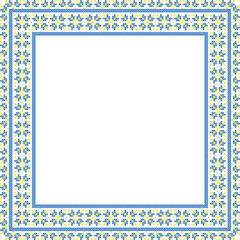 Fototapeta premium Vector illustration of Ukrainian ornament in ethnic style, identity, vyshyvanka, embroidery for print clothes, websites, banners. Background. Geometric design