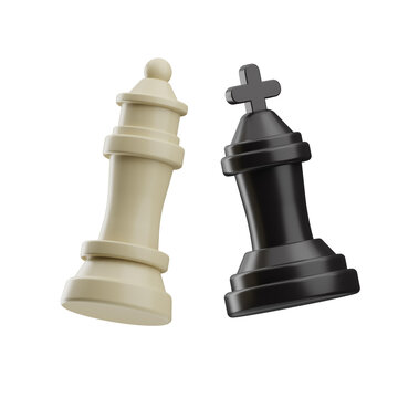 chess object duel chess illustration 3d