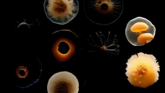 Aspergillus macro microscope videos show a variety of unique shapes and structures. From spiny conidiophores to spherical conidia each structure is made up of countless septae