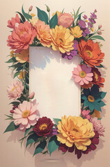 Obraz premium Flowers, leaves, watercolors, pastel, pretty sweet. For cards, advertisements.