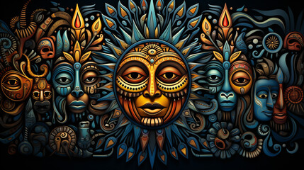 Cultural Fusion Tapestry