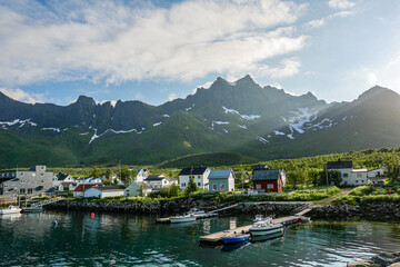 Bay of Mefjordvær, Senja, Norway.