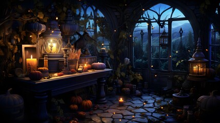 Mystical Halloween Horizons of Captivating Spooky Halloween Themed Backgrounds