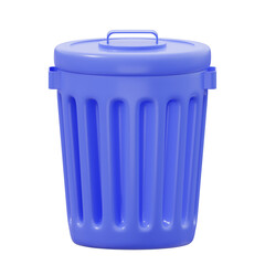 3D Trash Bin Illustration
