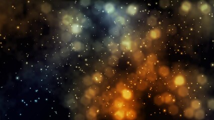 Abstract Light Bokeh With Rays Animation with Seamless Loop
