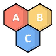 ABC Line Color Icon