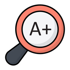 Marks Finding Line Color Icon